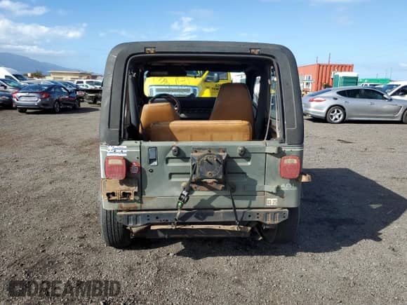 1992 Jeep Wrangler with VIN 2J4FY29S6NJ557410, listed as a Copart auction lot 42399785 with 167,593 mi miles and Non repairable. Bid and sale history available at DreamBid. Image 6.