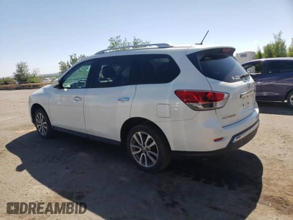 2013 Nissan Pathfinder SV z VIN 5N1AR2MM2DC627155, wystawiony jako Copart lot #57326095 z przebiegiem 126 145 mil mil oraz Szkoda całkowita • Salvage title. Historia ofert i sprzedaży dostępna na DreamBid. Obrazek 2.
