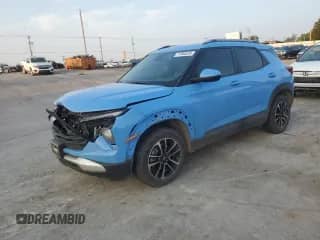 2024 Chevrolet TrailBlazer LT с VIN KL79MPSL8RB196649, выставлен на аукционе Copart как лот 71395225 с пробегом 45 573 миль миль и Списание • Salvage title. История ставок и продаж доступна на DreamBid. Изображение 1.