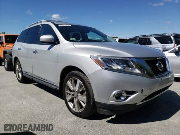 2015 Nissan Pathfinder Platinum with VIN 5N1AR2MM6FC714687, listed as a Copart auction lot 69971345 with 183,811 mi miles and Clean title. Bid and sale history available at DreamBid. Image 4.