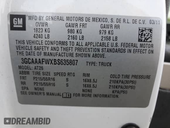 2011 Chevrolet HHR LS z VIN 3GCAAAFWXBS635807, wystawiony jako Copart lot #80235724 z przebiegiem 187 826 mil mil oraz Czysty tytuł • Clean title. Historia ofert i sprzedaży dostępna na DreamBid. Obrazek 14.