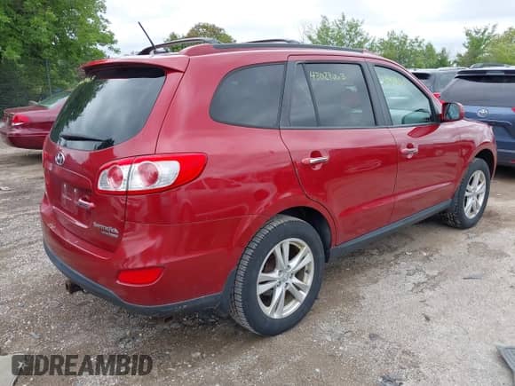 2011 Hyundai Santa Fe Limited with VIN 5XYZKDAG5BG034176, listed as a IAAI auction lot 43029063 with 183,893 mi miles and . Bid and sale history available at DreamBid. Image 4.