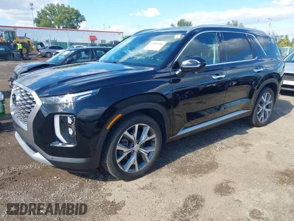 2022 Hyundai Palisade SEL with VIN KM8R4DHE7NU414939, listed as a IAAI auction lot 43406606 with 47,723 mi miles and . Bid and sale history available at DreamBid. Image 2.
