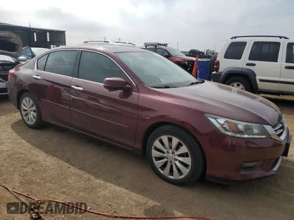 2014 Honda Accord EX-L with VIN 1HGCR3F80EA034718, listed as a Copart auction lot 69435015 with 79,622 mi miles and Clean title. Bid and sale history available at DreamBid. Image 4.