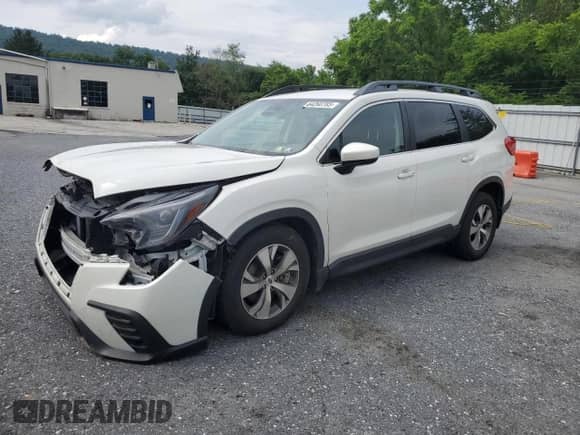 2024 Subaru Ascent Premium с VIN 4S4WMAED8R3402629, выставлен на аукционе Copart как лот 64260785 с пробегом 56 390 миль миль и Списание • Salvage title. История ставок и продаж доступна на DreamBid. Изображение 1.