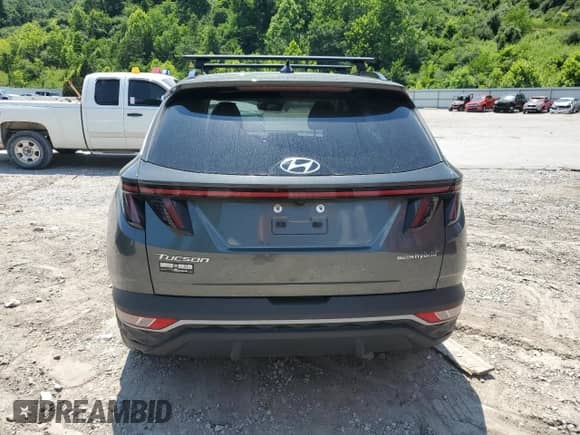 2022 Hyundai Tucson SEL Convenience with VIN KM8JFCA19NU058423, listed as a Copart auction lot 61667505 with 49,379 mi miles and Salvage title. Bid and sale history available at DreamBid. Image 6.