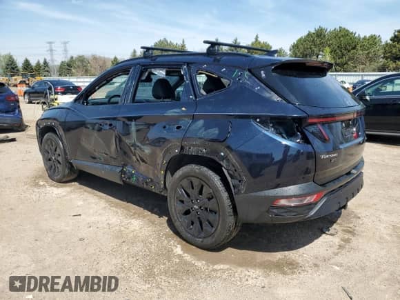 2024 Hyundai Tucson XRT with VIN KM8JFCDE4RU284745, listed as a Copart auction lot 52774295 with 87,678 mi miles and Salvage title. Bid and sale history available at DreamBid. Image 2.