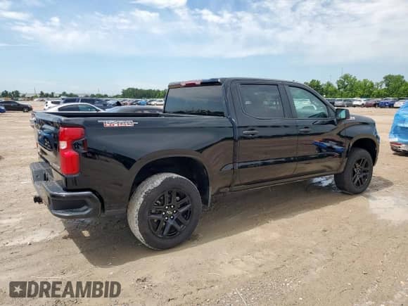 2024 Chevrolet Silverado 1500 Custom Trail Boss z VIN 3GCUDCE86RG359836, wystawiony jako Copart lot #60419635 z przebiegiem Nie podano mil oraz Szkoda całkowita • Salvage title. Historia ofert i sprzedaży dostępna na DreamBid. Obrazek 3.