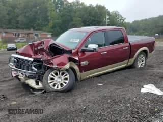 2017 Ram 1500 Longhorn z VIN 1C6RR7PT5HS648897, wystawiony jako Copart lot #83942405 z przebiegiem 156 300 mil mil oraz Szkoda całkowita • Salvage title. Historia ofert i sprzedaży dostępna na DreamBid. Obrazek 1.