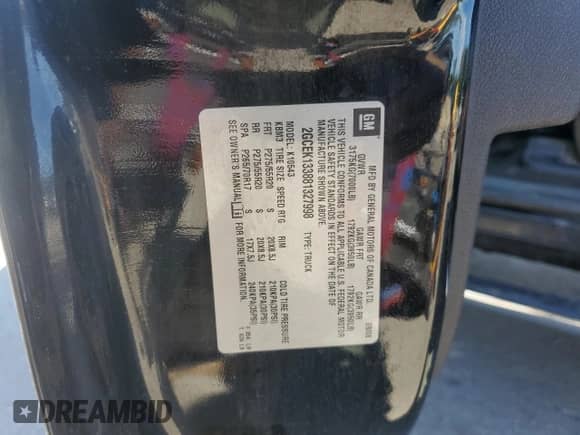 2008 Chevrolet Silverado 1500 2LT z VIN 2GCEK133881327998, wystawiony jako Copart lot #69313485 z przebiegiem 104 208 mil mil oraz Szkoda całkowita • Salvage title. Historia ofert i sprzedaży dostępna na DreamBid. Obrazek 12.