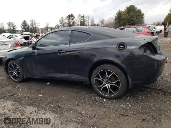 2008 Hyundai Tiburon GS with VIN KMHHM66D38U265807, listed as a Copart auction lot 42229755 with 217,206 mi miles and Salvage title. Bid and sale history available at DreamBid. Image 2.