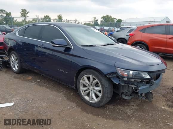 2017 Chevrolet Impala LT with VIN 1G1105S39HU195845, listed as a IAAI auction lot 43157829 with 176,712 mi miles and . Bid and sale history available at DreamBid. Image 1.