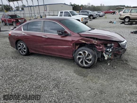 2017 Honda Accord EX-L with VIN 1HGCR2F89HA292301, listed as a Copart auction lot 85081635 with 98,817 mi miles and Salvage title. Bid and sale history available at DreamBid. Image 4.