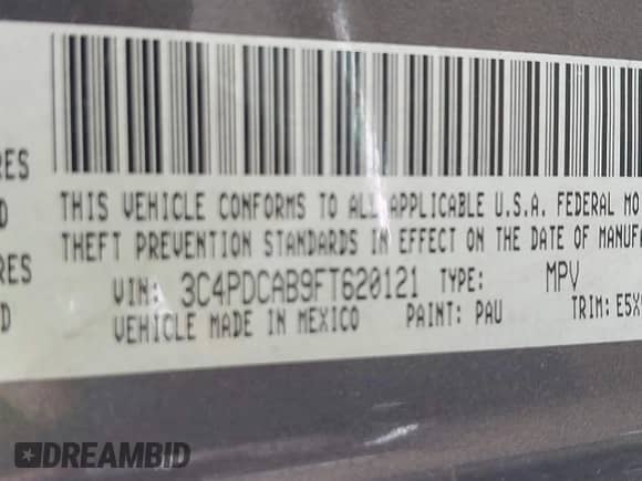 2015 Dodge Journey American Value z VIN 3C4PDCAB9FT620121, wystawiony jako IAAI lot #43000706 z przebiegiem 80 120 mil mil oraz . Historia ofert i sprzedaży dostępna na DreamBid. Obrazek 9.