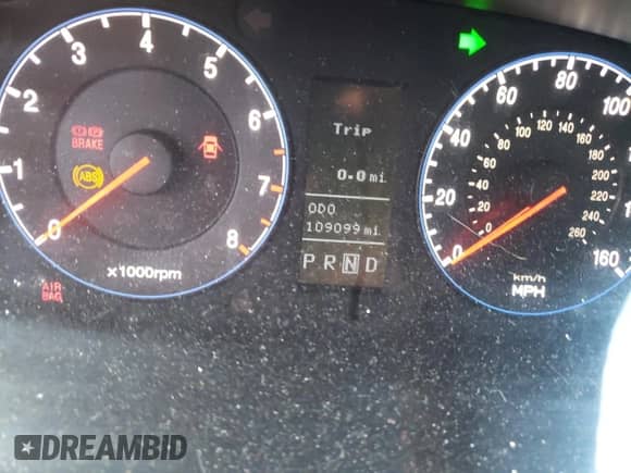 2008 Hyundai Azera Limited с VIN KMHFC46F58A318363, выставлен на аукционе Copart как лот 88803485 с пробегом 109 099 миль миль и Списание • Salvage title. История ставок и продаж доступна на DreamBid. Изображение 9.