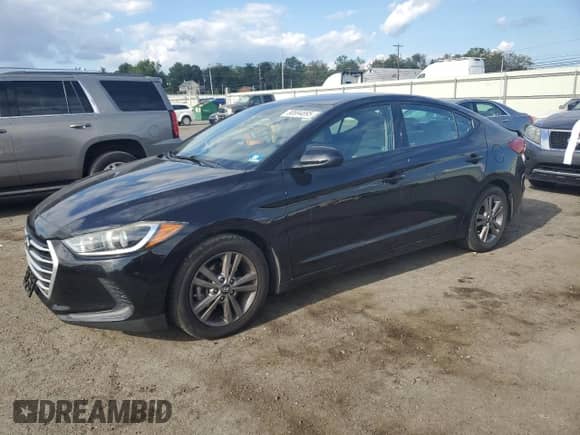2017 Hyundai Elantra SE with VIN 5NPD84LF6HH200168, listed as a Copart auction lot 80694895 with 106,809 mi miles and Salvage title. Bid and sale history available at DreamBid. Image 1.