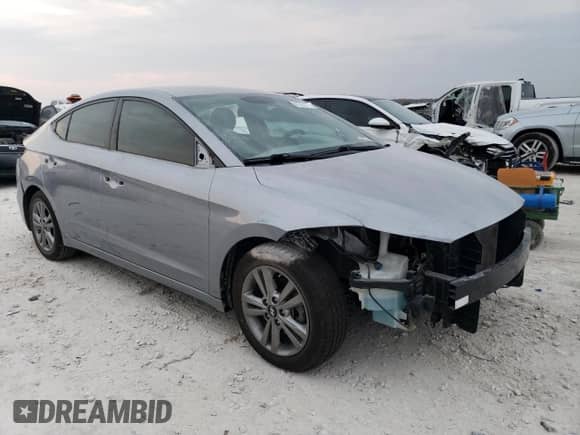 2017 Hyundai Elantra Value Edition with VIN 5NPD84LF2HH187919, listed as a Copart auction lot 87758745 with 53,748 mi miles and Salvage title. Bid and sale history available at DreamBid. Image 4.