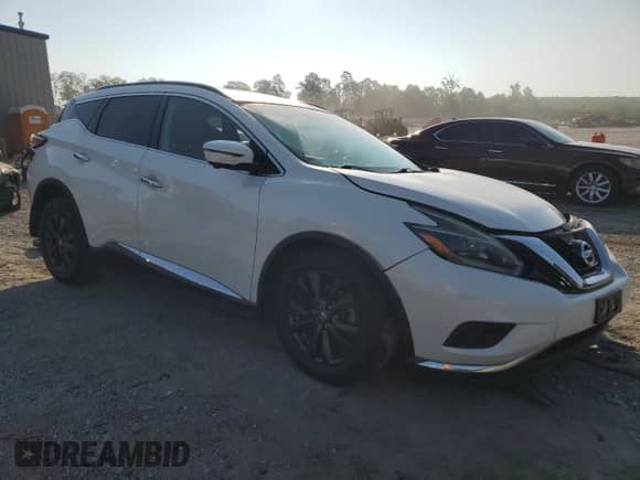 2018 Nissan Murano SV z VIN 5N1AZ2MG7JN136459, wystawiony jako Copart lot #63964075 z przebiegiem 110 429 mil mil oraz Szkoda całkowita • Salvage title. Historia ofert i sprzedaży dostępna na DreamBid. Obrazek 4.