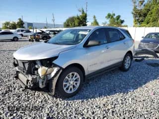 2020 Chevrolet Equinox LS with VIN 3GNAXHEV8LS611546, listed as a Copart auction lot 85757595 with 53,610 mi miles and Salvage title. Bid and sale history available at DreamBid. Image 1.