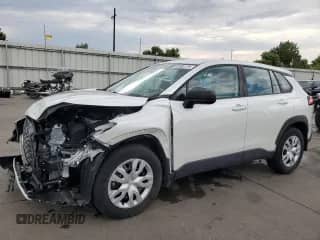 2022 Toyota Corolla Cross L with VIN 7MUAAABG5NV019851, listed as a Copart auction lot 65585175 with 26,921 mi miles and Salvage title. Bid and sale history available at DreamBid. Image 1.