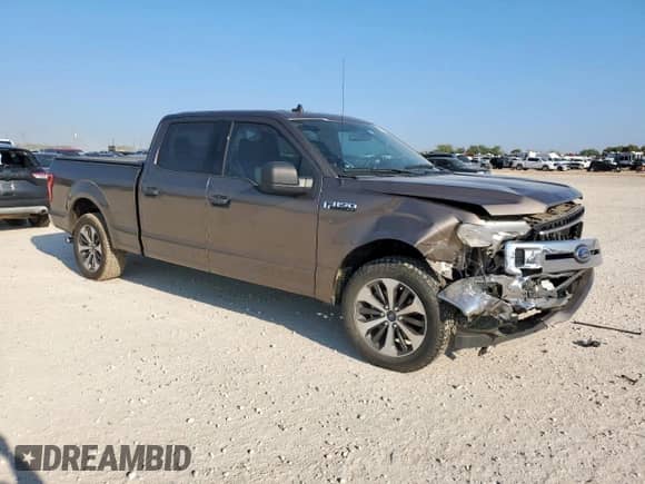 2020 Ford F-150 XL with VIN 1FTEW1C42LKD66205, listed as a Copart auction lot 80036465 with 65,325 mi miles and Salvage title. Bid and sale history available at DreamBid. Image 4.