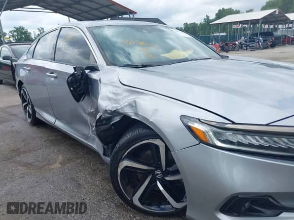 2021 Honda Accord Sport with VIN 1HGCV2F35MA004560, listed as a IAAI auction lot 42746583 with 63,997 mi miles and . Bid and sale history available at DreamBid. Image 6.