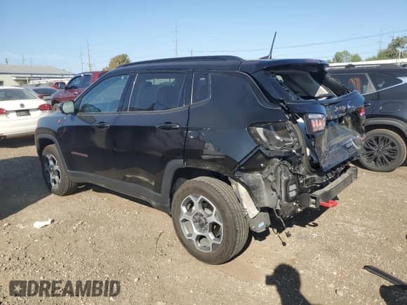 2022 Jeep Compass Trailhawk с VIN 3C4NJDDB3NT224069, выставлен на аукционе Copart как лот 80624285 с пробегом 41 932 миль миль и Чистый • Clean title. История ставок и продаж доступна на DreamBid. Изображение 2.