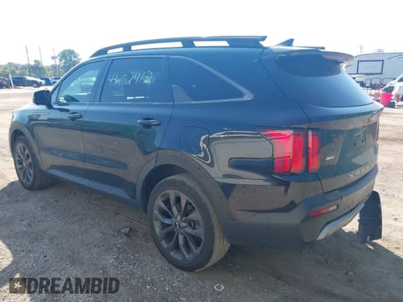 2021 Kia Sorento SX Prestige X-Line with VIN 5XYRKDLF5MG045931, listed as a IAAI auction lot 43252412 with 73,564 mi miles and . Bid and sale history available at DreamBid. Image 3.