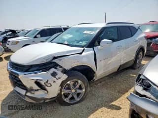 2024 Chevrolet Blazer LT z VIN 3GNKBDR41RS182014, wystawiony jako Copart lot #71311905 z przebiegiem 43 087 mil mil oraz Szkoda całkowita • Salvage title. Historia ofert i sprzedaży dostępna na DreamBid. Obrazek 1.