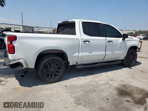 2022 Chevrolet Silverado 1500 Custom with VIN 1GCPABEK2NZ513531, listed as a Copart auction lot 70373615 with 91,060 mi miles and Non repairable. Bid and sale history available at DreamBid. Image 3.