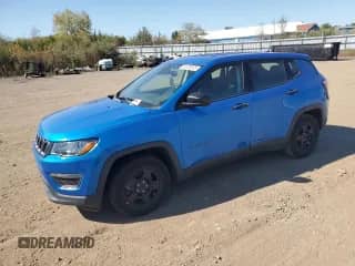 2019 Jeep Compass Sport with VIN 3C4NJCAB2KT638101, listed as a Copart auction lot 84979265 with 184,231 mi miles and Clean title. Bid and sale history available at DreamBid. Image 1.