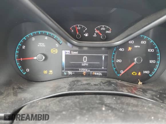 2017 Chevrolet Colorado 4WD LT с VIN 1GCPTCE1XH1223094, выставлен на аукционе Copart как лот 46211925 с пробегом 117 314 миль миль и Списание • Salvage title. История ставок и продаж доступна на DreamBid. Изображение 9.