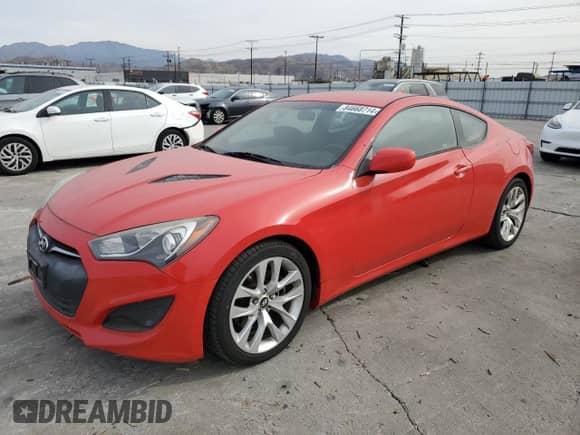 2013 Hyundai Genesis Coupe 2.0T с VIN KMHHT6KDXDU112487, выставлен на аукционе Copart как лот 84668714 с пробегом 88 909 миль миль и Чистый • Clean title. История ставок и продаж доступна на DreamBid. Изображение 1.