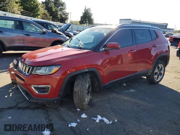 2021 Jeep Compass Limited with VIN 3C4NJDCB1MT500653, listed as a Copart auction lot 87198005 with 79,001 mi miles and Salvage title. Bid and sale history available at DreamBid. Image 1.