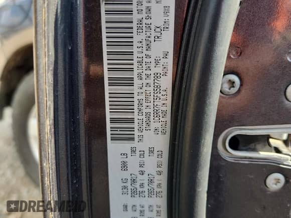 2015 Ram 1500 ST with VIN 1C6RR7FT5FS587789, listed as a Copart auction lot 71856065 with 167,156 mi miles and Salvage title. Bid and sale history available at DreamBid. Image 12.