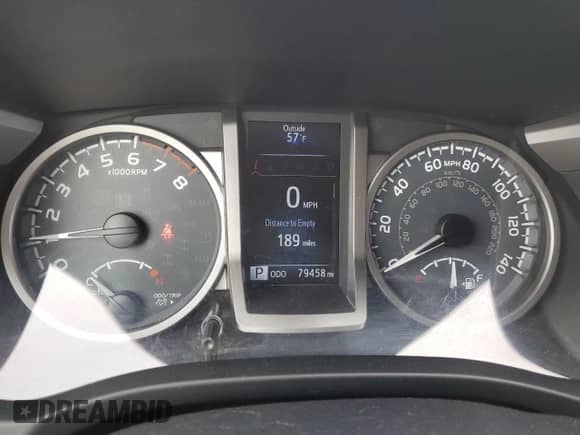 2018 Toyota Tacoma SR5 with VIN 5TFRZ5CN9JX062460, listed as a Copart auction lot 52949375 with 79,458 mi miles and Salvage title. Bid and sale history available at DreamBid. Image 9.