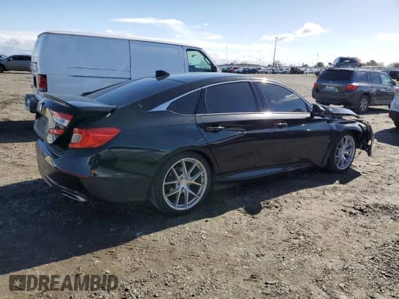 2018 Honda Accord EX-L with VIN 1HGCV2F67JA037694, listed as a Copart auction lot 44770135 with 106,710 mi miles and Salvage title. Bid and sale history available at DreamBid. Image 3.