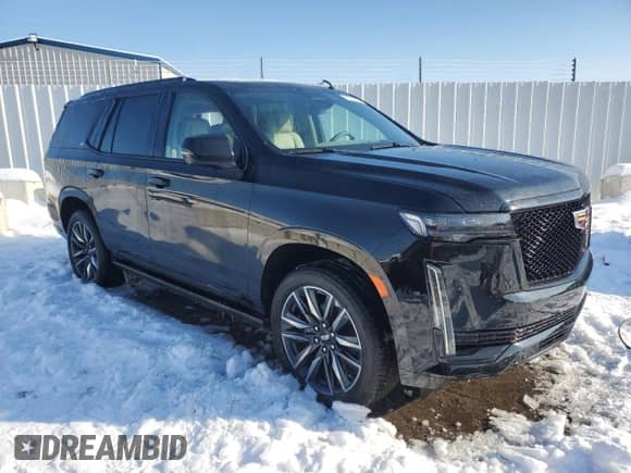 2023 Cadillac Escalade 4WD Sport Platinum with VIN 1GYS4GKL0PR181999, listed as a Copart auction lot 87362354 with 7,193 mi miles and Salvage title. Bid and sale history available at DreamBid. Image 4.