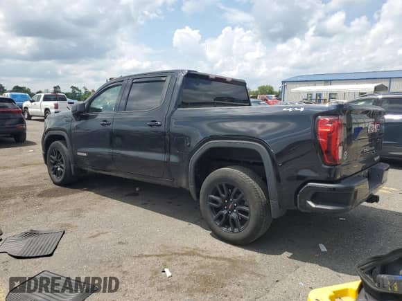 2022 GMC Sierra 1500 Elevation with VIN 3GTPUCEK8NG615462, listed as a Copart auction lot 64480395 with 27,850 mi miles and Salvage title. Bid and sale history available at DreamBid. Image 2.