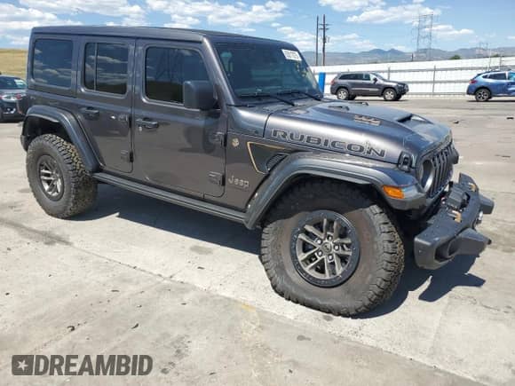 2025 Jeep Wrangler Rubicon 392 с VIN 1C4RJXSJ9SW542877, выставлен на аукционе Copart как лот 63517075 с пробегом 533 миль миль и Списание • Salvage title. История ставок и продаж доступна на DreamBid. Изображение 4.