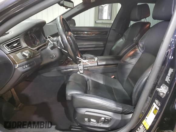 2015 BMW 7 Series 750Li xDrive with VIN WBAYF8C52FD654598, listed as a Copart auction lot 55745555 with 108,958 mi miles and Salvage title. Bid and sale history available at DreamBid. Image 7.