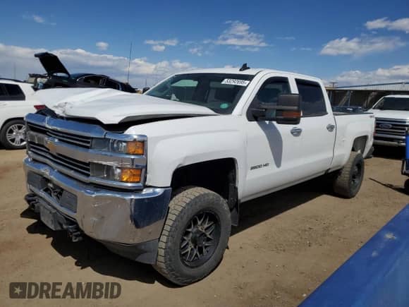 2017 Chevrolet Silverado 2500HD Work Truck with VIN 1GC1KUEG9HF227479, listed as a Copart auction lot 53292695 with 141,692 mi miles and Salvage title. Bid and sale history available at DreamBid. Image 1.