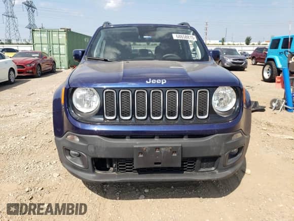 2018 Jeep Renegade Latitude with VIN ZACCJABBXJPH57398, listed as a Copart auction lot 68658815 with 89,223 mi miles and Salvage title. Bid and sale history available at DreamBid. Image 5.