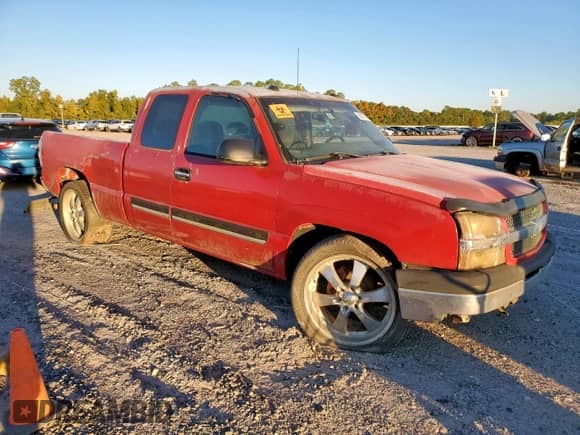 2004 Chevrolet Silverado 1500 LS with VIN 2GCEC19V441186458, listed as a Copart auction lot 90837905 with Not provided miles and Clean title. Bid and sale history available at DreamBid. Image 4.