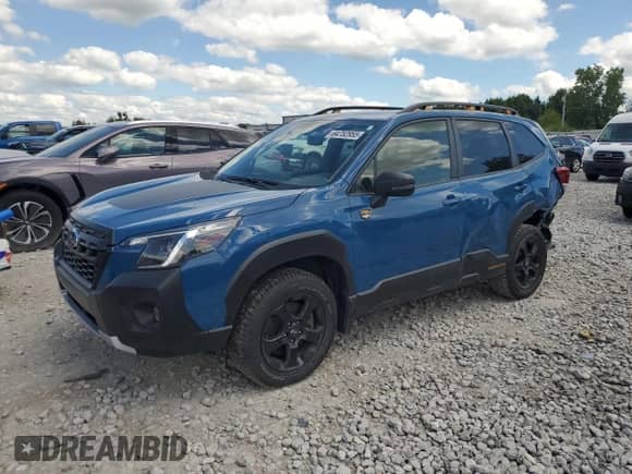 2023 Subaru Forester Wilderness с VIN JF2SKAMC9PH469761, выставлен на аукционе Copart как лот 64752955 с пробегом 56 322 миль миль и Чистый • Clean title. История ставок и продаж доступна на DreamBid. Изображение 1.