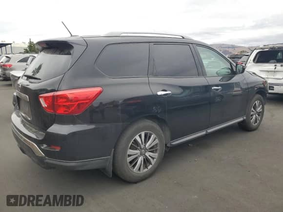 2018 Nissan Pathfinder SV with VIN 5N1DR2MN9JC662051, listed as a Copart auction lot 81949135 with 121,742 mi miles and Salvage title. Bid and sale history available at DreamBid. Image 3.