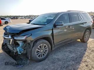 2022 Chevrolet Traverse LT z VIN 1GNERHKW9NJ133652, wystawiony jako Copart lot #59573275 z przebiegiem 87 321 mil mil oraz Szkoda całkowita • Salvage title. Historia ofert i sprzedaży dostępna na DreamBid. Obrazek 1.