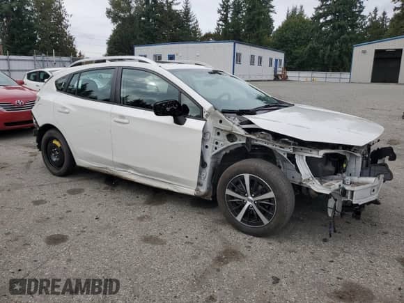 2020 Subaru Impreza Premium with VIN 4S3GTAD68L3719882, listed as a Copart auction lot 84284345 with 30,014 mi miles and Salvage title. Bid and sale history available at DreamBid. Image 4.