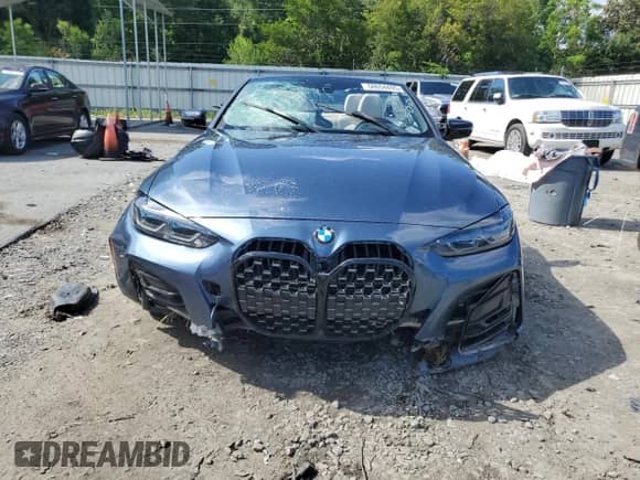 2022 BMW 4 Series 430i with VIN WBA23AT00NCJ78317, listed as a Copart auction lot 58654495 with Not provided miles and Salvage title. Bid and sale history available at DreamBid. Image 5.