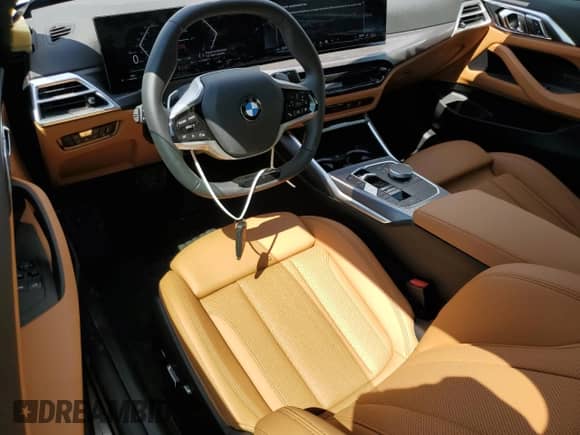 2025 BMW 4 Series 430i with VIN WBA43DA07SCU37586, listed as a Copart auction lot 52437105 with 812 mi miles and Salvage title. Bid and sale history available at DreamBid. Image 8.